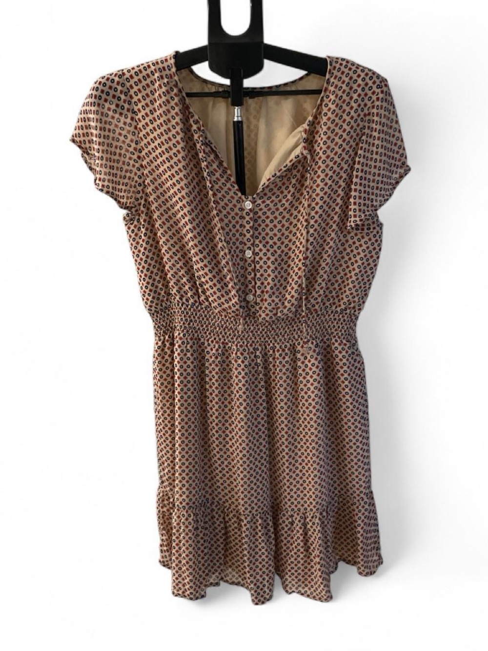 Mini Dress with Geometric Design
